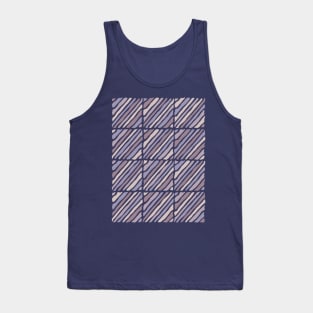 Blocks and lines (deep purple and lilac) Tank Top